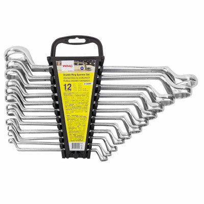Ключи накидные, набор 12пр. (6х7, 8х9, 10х11, 12х13, 14х15, 16х17, 18х19, 20х22, 21х23, 24х27, 25х28, 30х32мм) WMC-5128MP