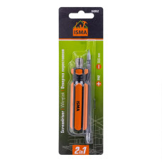 Отвертка переставная 2в1 ISMA-64952