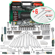 Набор инструментов 216+6пр. 1/4 , 3/8 , 1/2  RF-38841+6