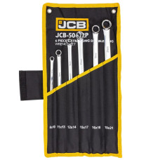 Ключи накидные экстра длинные, набор 6пр. (8x10, 11x13, 12x14, 15x17, 16x18, 19x21мм) JCB-50622P