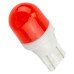 Лампочка светодиодная T10-1W Ceramic 12v красная T10-1W Ceramic R