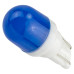 Лампочка светодиодная T10-1W Ceramic 12v синяя T10-1W Ceramic B