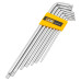 Набор ключей TORX Г-образных экстра длинных 7пр.(Т10,Т15,Т20,Т25,Т27,Т30,Т40) в пластиковом держателе JCB-5071XL