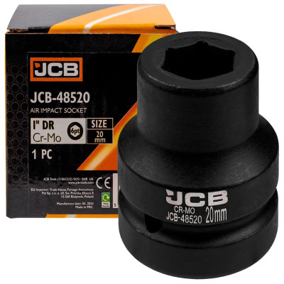Головка ударная 20мм (6гр.), 1  JCB-48520