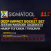 Головки глубокие, набор 11пр., 1/2 (6гр.) SIGMATOOL-4117-5MPB