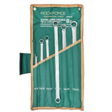 Ключи накидные экстра длинные, набор 6пр. (8x10, 11x13, 12x14, 15x17, 16x18, 19x21мм) RF-50622P