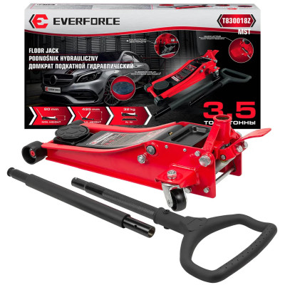 Домкрат подкатной гидравлический 3.5т (h min 80мм, h max 495мм) EF-T830018Z MST