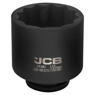 Головка ударная глубокая 100мм (12гр.), 1  JCB-488120100