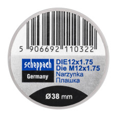 Плашка M12x1,75/Ф38 Sch-DIE12x1.75