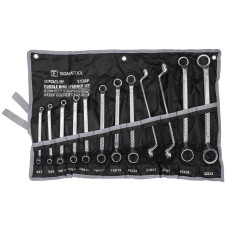 Ключи накидные, отогнутые на 75град., набор 12пр. (6х7, 8х9, 10х11, 12х13, 14х15, 16х17, 18х19, 20х22, 21х23, 24х27, 25х28, 30х32мм) Sigmatool-5128P