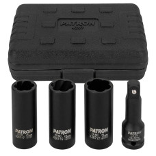 Головки ударные двухсторонние, набор 4пр., 1/2 (6гр.) P-4267