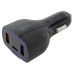 Автомобильное зарядное устройство FY-206 (12V-24V, USB 2/TYPE-C:5V-Max 2.4A, QC3.0: 5V/3A,9V/2A,12V/1.5A)  FY-206