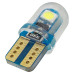 Лампочка светодиодная T10-3030-2SMD silica gel 12v белая T10-3030-2SMD silica gel W