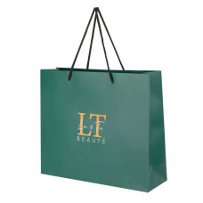Пакет бумажный упаковочный изумрудный 27*32*9.5cm LT-B1(emerald)