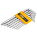 Ключи Г-образные TORX, набор 7пр. (Т10, Т15, Т20, Т25, Т27, Т30, Т40) JCB-5071