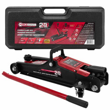 Домкрат подкатной гидравлический 2.5т (h min 90мм, h max 400мм) в кейсе FK-T830031DS