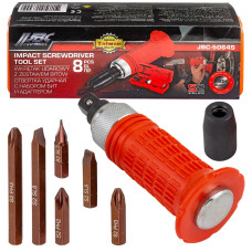 Отвертка ударная с набором бит и адаптером 8пр. JBC-5064S