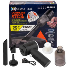 Пылесос портативный аккумуляторный (3,7В,1200мА/ч) 30Вт, контейнер 0,45л Sigmatool-ST-6659