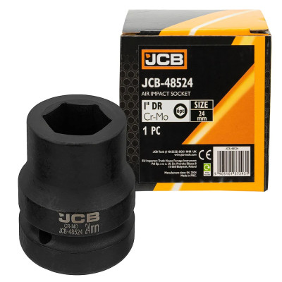 Головка ударная 24мм (6гр.), 1  JCB-48524