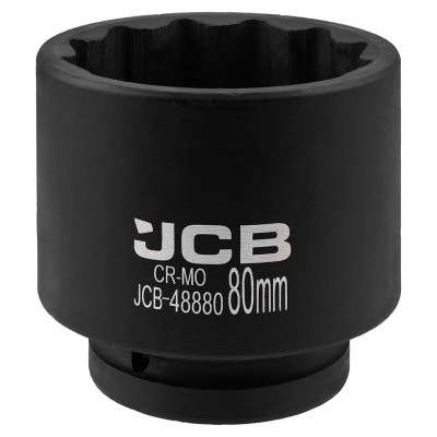 Головка ударная 1 , 80мм (12гр.) JCB-48880