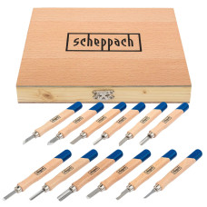 Стамески фигурные, набор 12пр. Sch-25530