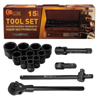 Набор инструментов 15пр. 3/4 (6гр.) FT-6143-5MPB