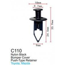 Клипса для крепления внутренней обшивки а/м Мазда пластиковая  C0110(Mazda)