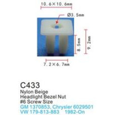 Клипса для крепления внутренней обшивки а/м Крайслер пластиковая  C0433(Chrysler)