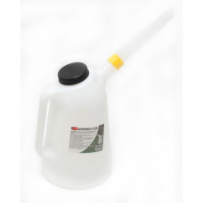 Емкость мерная пластиковая для заливки масла 1л c крышкой