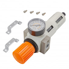 Фильтр-регулятор с индикатором давления для пневмосистемы  Profi 1/2 (пропускная способность:2800 л/мин,16bar, температура воздуха: 0° до 60°,5мк)