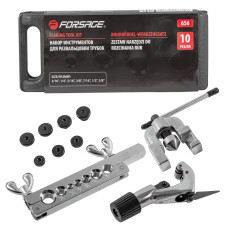 Набор инструментов для развальцовки трубок 10пр., в кейсе F-656