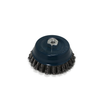 Кордщетка чашеобразная стальная витая для УШМ 75мм  F-BWC103 Кордщетка чашеобразная стальная витая для УШМ 75мм  F-BWC103