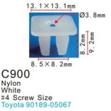 Клипса для крепления внутренней обшивки а/м Тойота пластиковая  C0900(Toyota)
