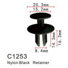 Клипса для крепления внутренней обшивки а/м БМВ/ Вольво пластиковая  C1253(BMW/Volvo)