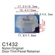 Клипса для крепления внутренней обшивки а/м БМВ пластиковая  C1432(BMW)