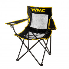 Кресло складное для кемпинга с вентиляционной сеткой(подлокотники,подстаканник,сиденье 40х45см,каркас-стальная труба,сумка, макс.нагрузка 1