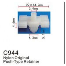 Клипса для крепления внутренней обшивки европейских а/м пластиковая  C0944(European car)
