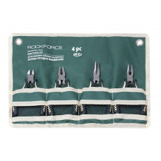 Набор шарнирно-губцевого инструмента мини 4пр. 5 -125мм(бокорезы, плоскогубцы, утконосы прямые/изогнутые), на полотне