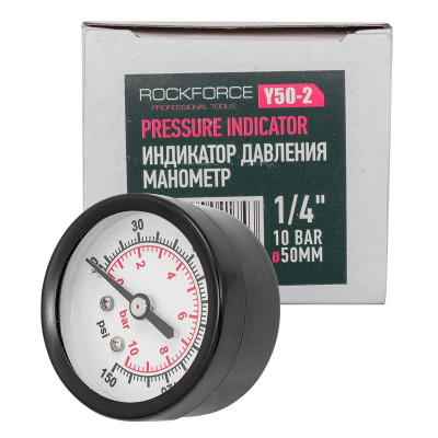 Индикатор давления манометр 1/4  10bar RF-Y50-2