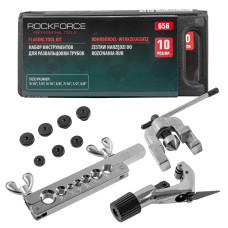 Набор инструментов для развальцовки трубок 10пр., в кейсе RF-656