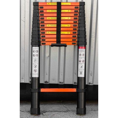 Лестница телескопическая алюм. бытовая 5.0м  ISMA-UP500