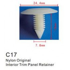 Клипса для крепления внутренней обшивки а/м Крайслер пластиковая  C0017(Chrysler)