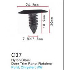 Клипса для крепления внутренней обшивки а/м Крайслер/ Линкольн/ Ленд Ровер пластиковая  C0037(Chrysler/Lincoln/Land Rover)