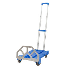 Тележка складная платформенная/для багажа с телескопич. ручкой+набор эластичных шнуров F-L022