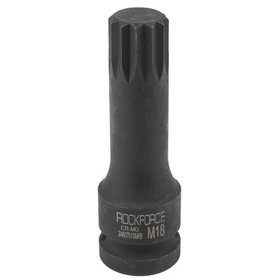 Головка-бита SPLINE ударная M18,1/2   RF-24807818MPB