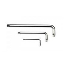 Ключ Г-образный TORX экстра длинный T10H с отверстием RF-76710XL