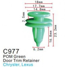 Клипса для крепления внутренней обшивки а/м Крайслер пластиковая  C0977(Chrysler)