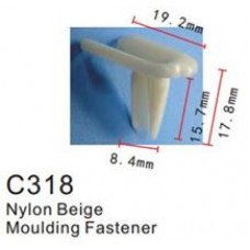 Клипса для крепления внутренней обшивки а/м универсальная пластиковая  C0318(universal)
