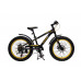 Велосипед подростковый Фэтбайк(рама:алюм.,Ø колес:20 ,7 скоростей, диск. тормоза перед/зад, покрышки 4 , матер. седла:винил, щитки,черный,bumble bee