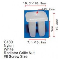 Клипса для крепления внутренней обшивки а/м Крайслер/ Линкольн/ Ленд Ровер пластиковая  C0180(Chrysler/Lincoln/Land Rover)